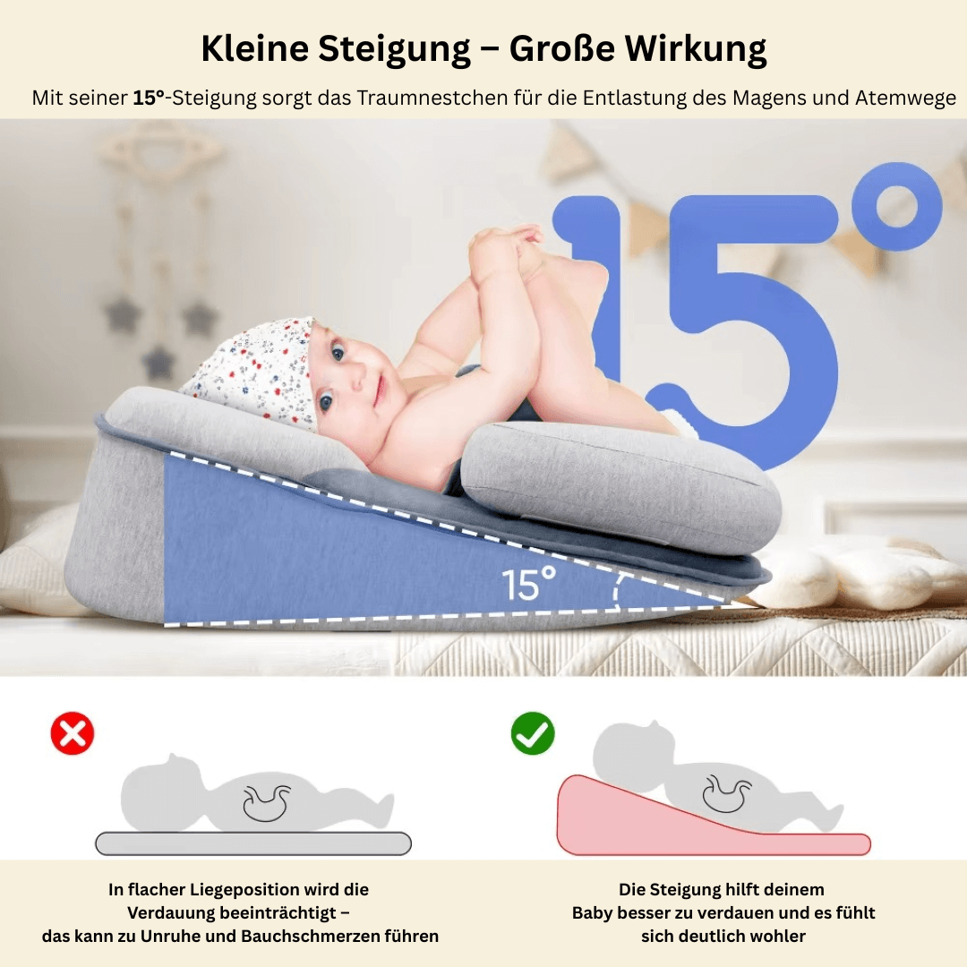 Traumnestchen - gemütlicher Liegeplatz für Dein Neugeborenes